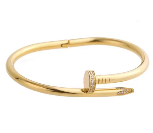 Cartier "juste un clou" nail bracelet (gold/silver)